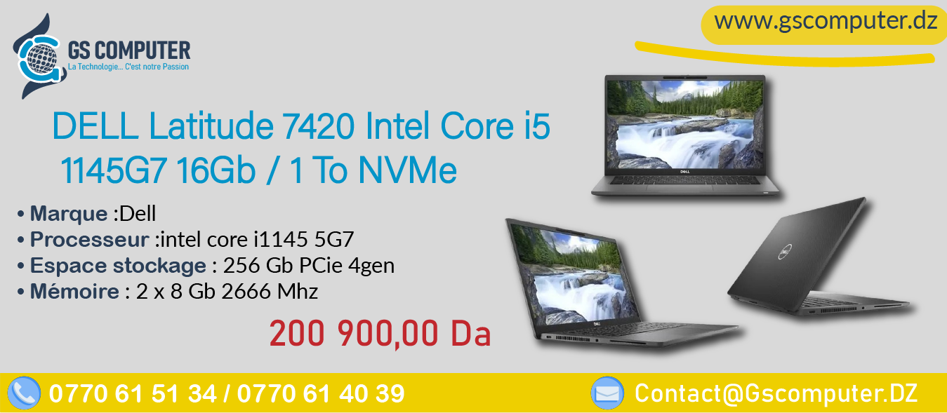 DELL Latitude 7420 Intel Core i5 1145G7 16Gb / 256 Gb NVMe