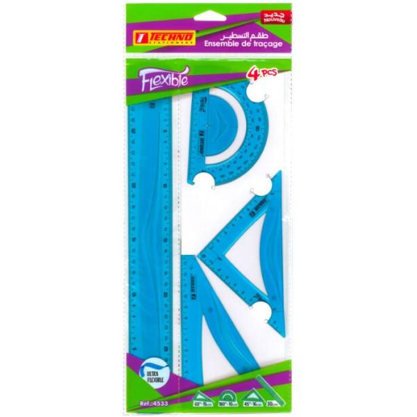 ENSEMBLE DE TRACAGE FLEXIBLE DE 04 PIECES "TECHNO" REF: 4533