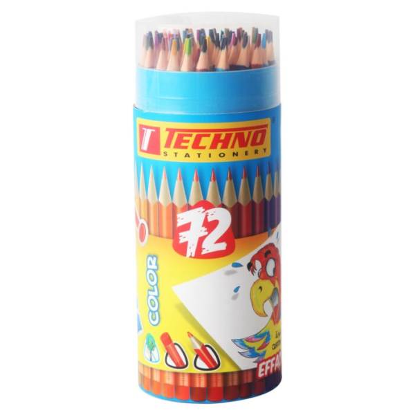 CRAYONS DE COULEURS WOW EFFAÇABLE BOITE DE 72 COULEURS "TECHNO" REF: 6569