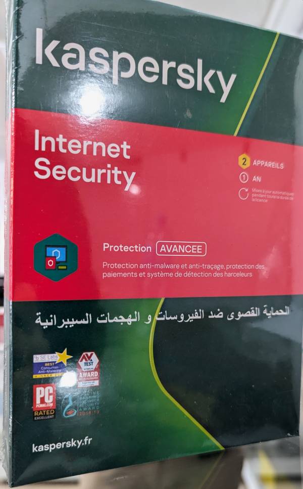 Antivirus 2 poste Kaspersky Internet security 1 An